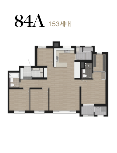 84A 153세대 평면도