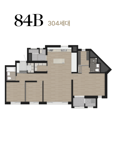 84B 304세대 평면도